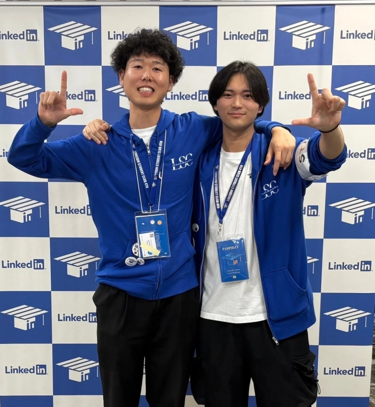 代表とイベントスタッフ