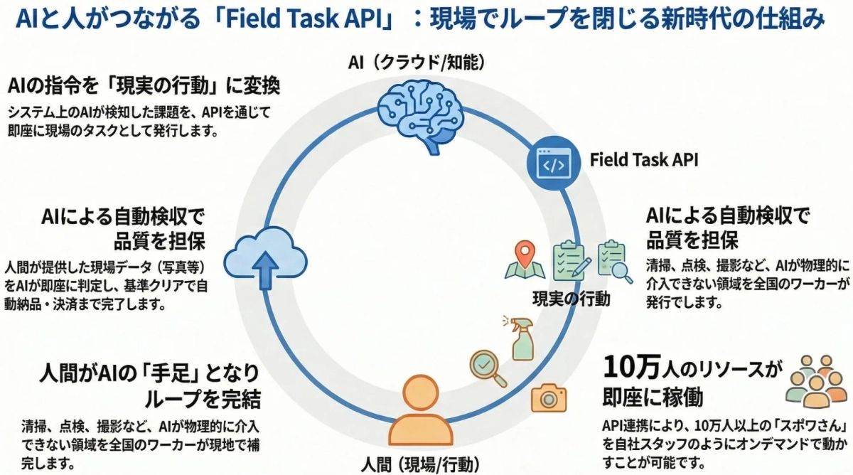 AIと人がつながる「Field Task API」:現場でループを閉じる新時代の仕組み