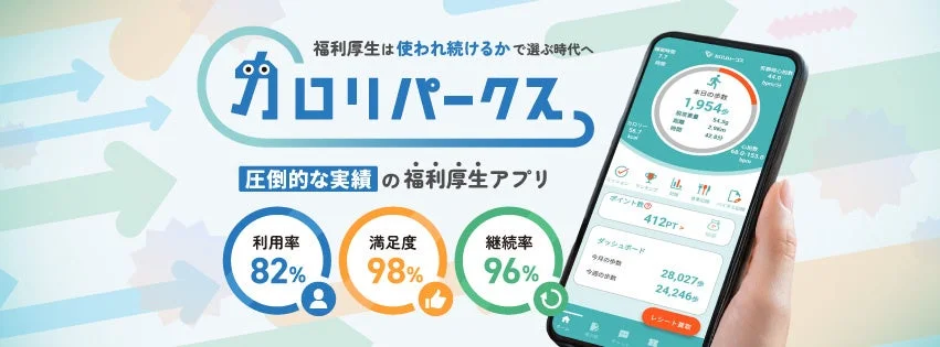 カロリパークスアプリのプロモーション画像