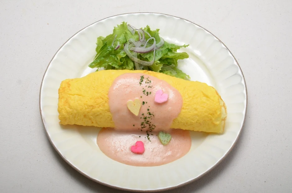 ピンクオムライス