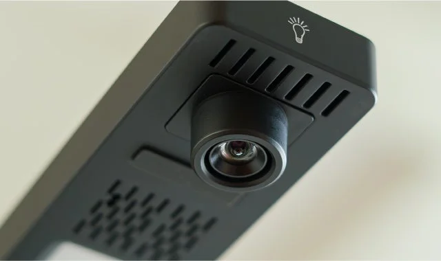 LED補助光部分のクローズアップ