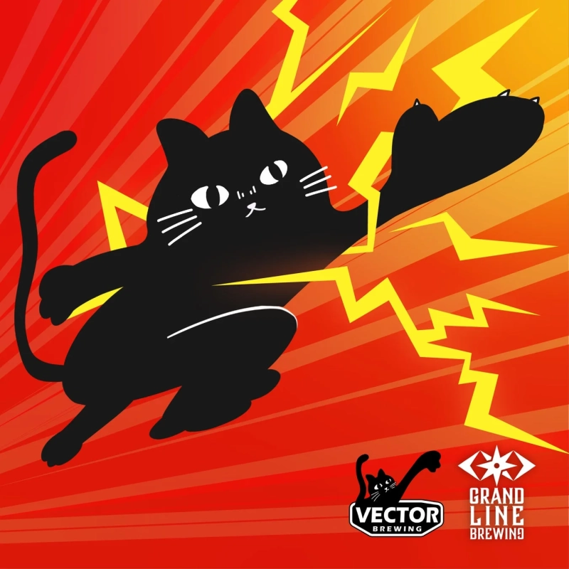 ビリビリねこchop ロゴイラスト