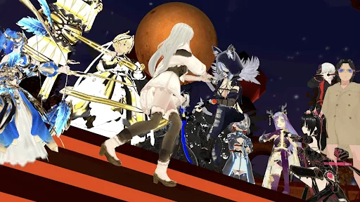 仮想空間のキャラクター