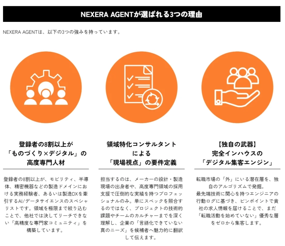 NEXERA AGENTが選ばれる3つの理由