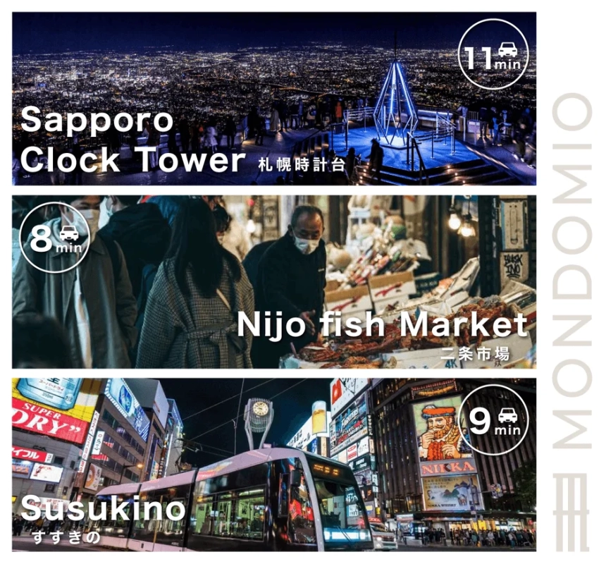 札幌の夜景と観光スポットへのアクセス