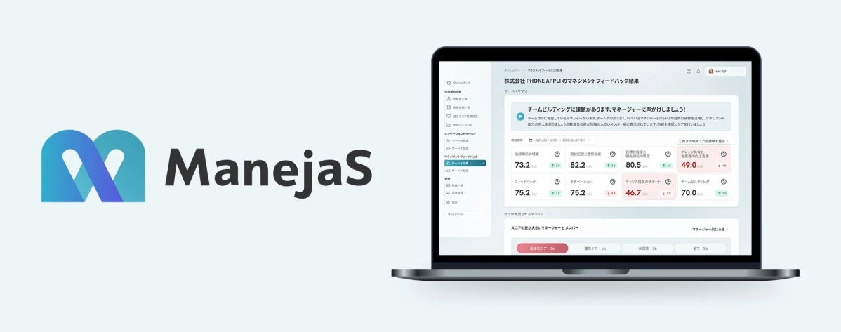 ManejaS ダッシュボード