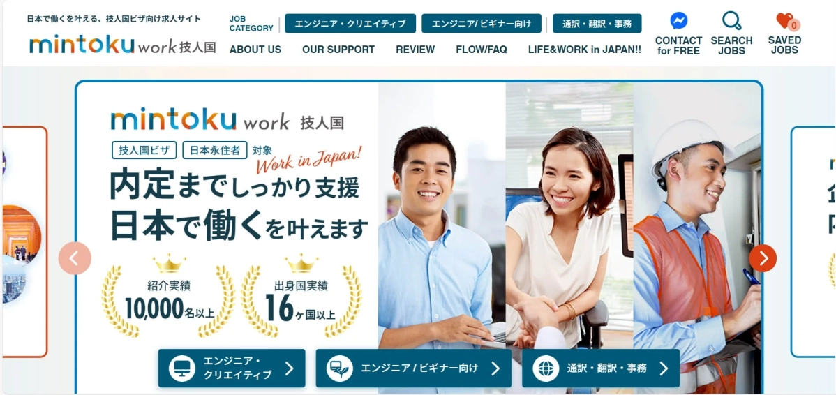 Mintoku Work技人国 サービスイメージ