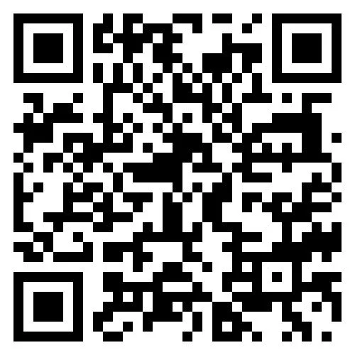 Googleのウェブサイトへのリンクを含む白黒のQRコードです。スマートフォンなどでスキャンしてアクセスできます。