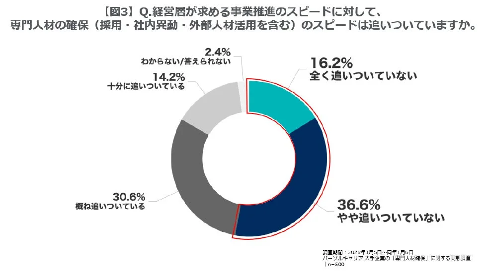専門人材確保のスピードと経営層の期待