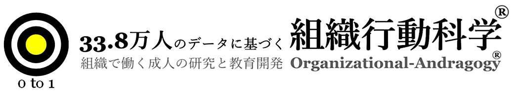 33.8万人のデータに基づく 組織行動科学® 組織で働く成人の研究と教育開発 Organizational-Andragogy®
