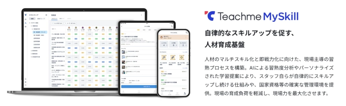 Teachme MySkill 自律的なスキルアップを促す
