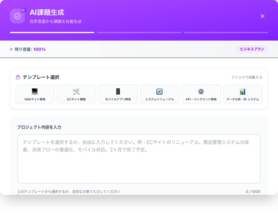 AI課題生成のイメージ
