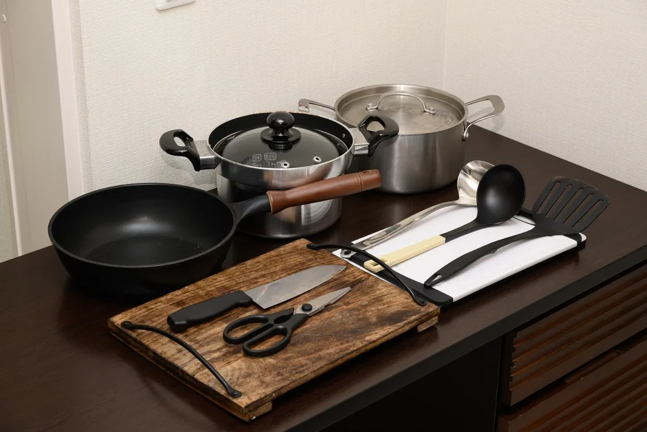 充実した調理器具