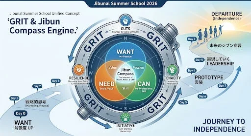 Jibunal Summer School 2026 コンセプト図