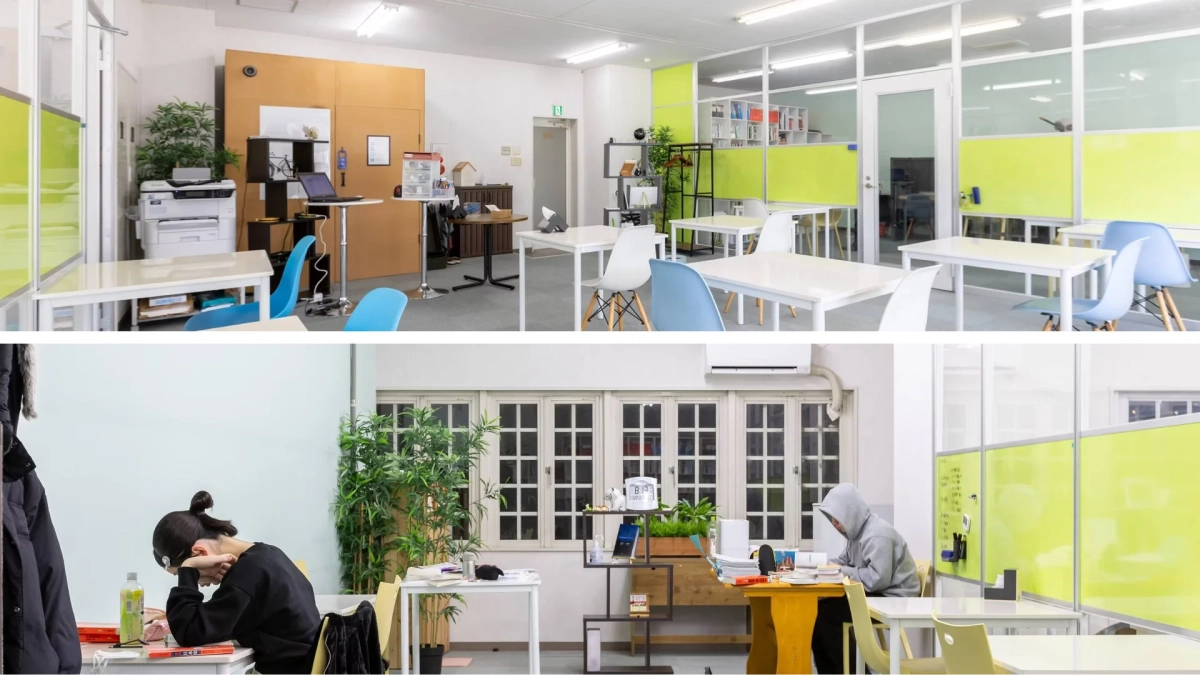 オフィスまたは学習スペースの様子