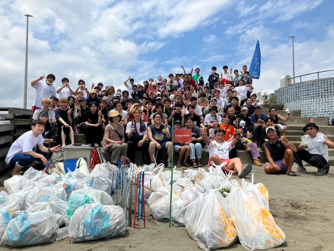 清掃活動後の集合写真