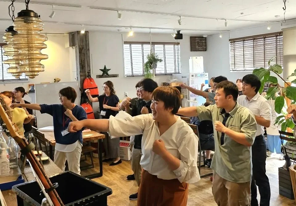 グループで運動する様子