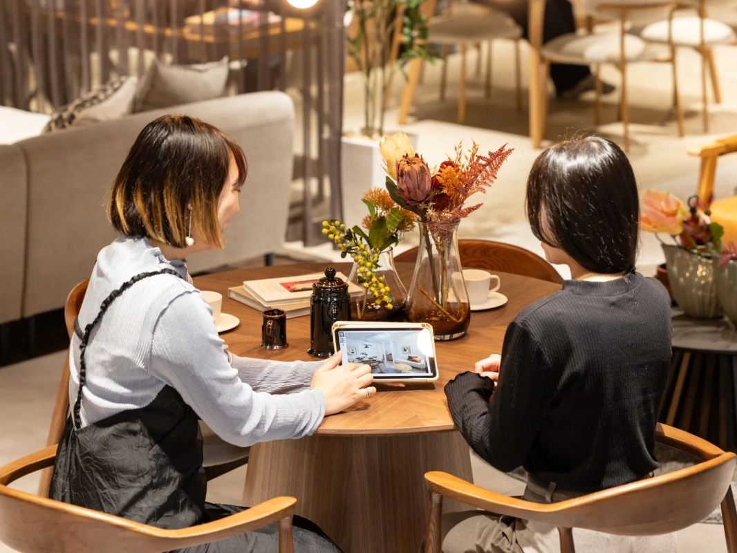 コーディネートサービスの相談風景