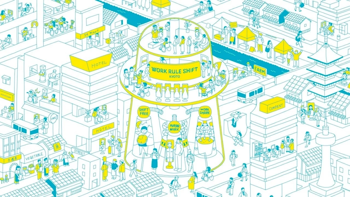 WORK RULE SHIFT KYOTOのイラスト