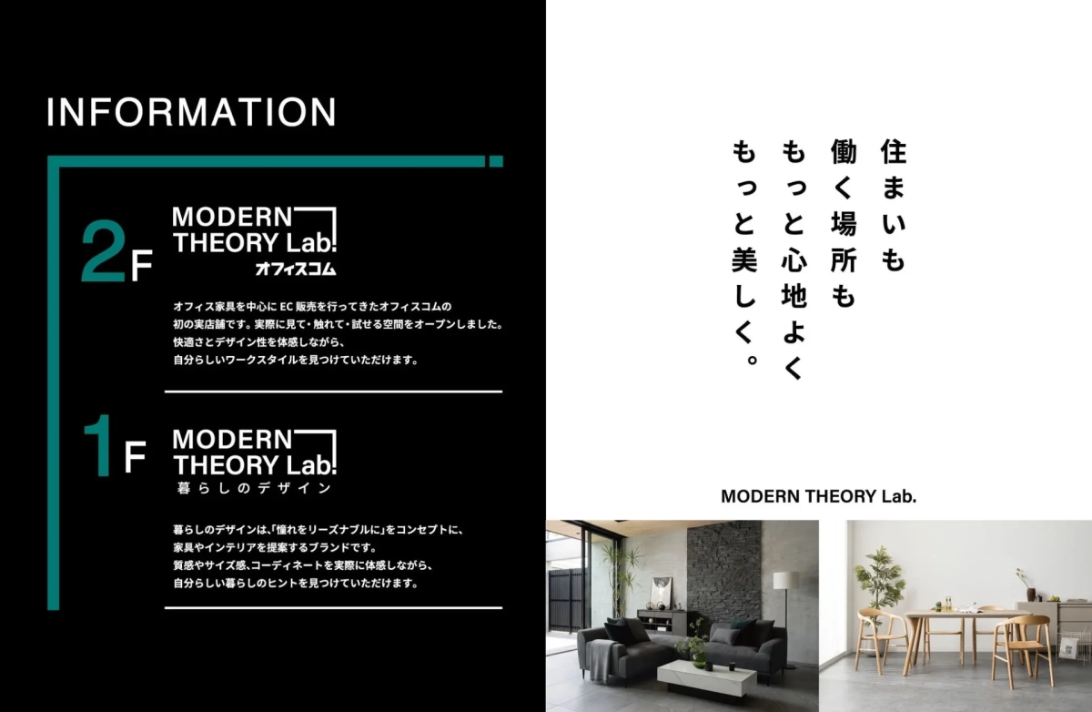 MODERN THEORY Lab.のフロア構成