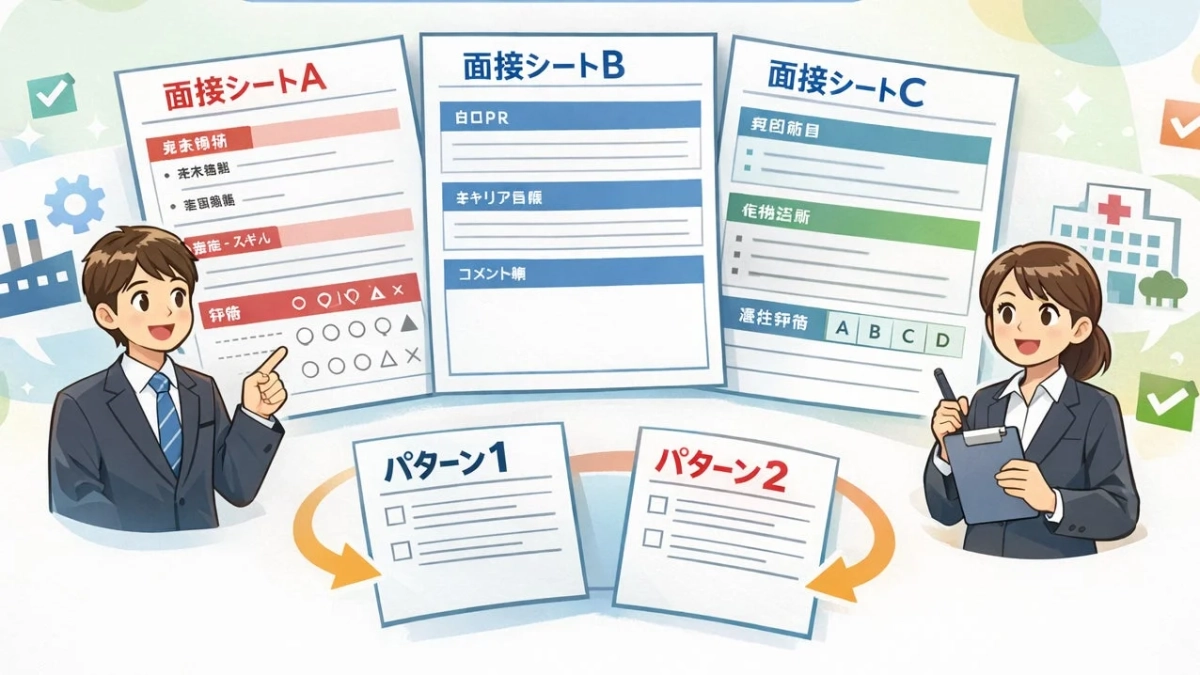 面接シート設計イメージ