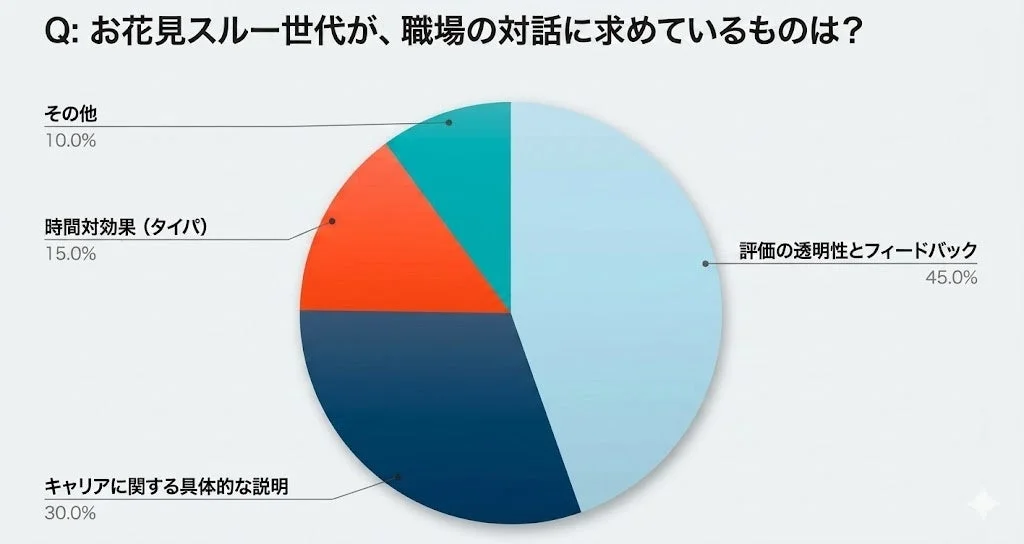 お花見スルー世代が職場の対話に求めているもの