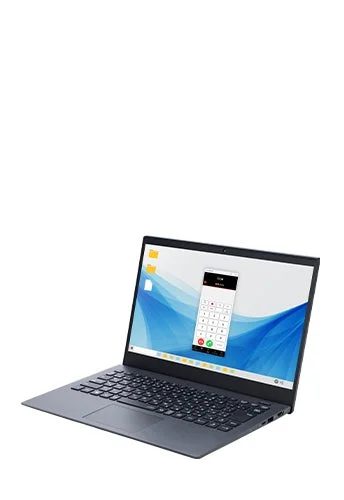 ノートPC上のダイヤラー