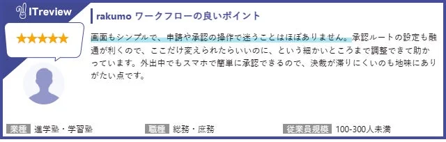 rakumo ワークフローの良いポイント
