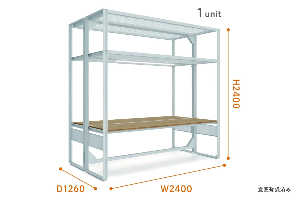 KICHI+の寸法図、構造