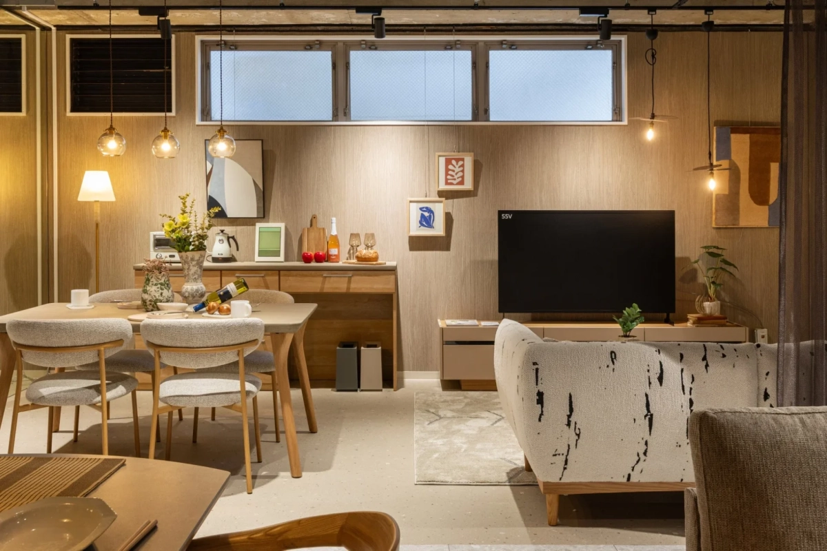 1Fフロアの生活空間シミュレーション