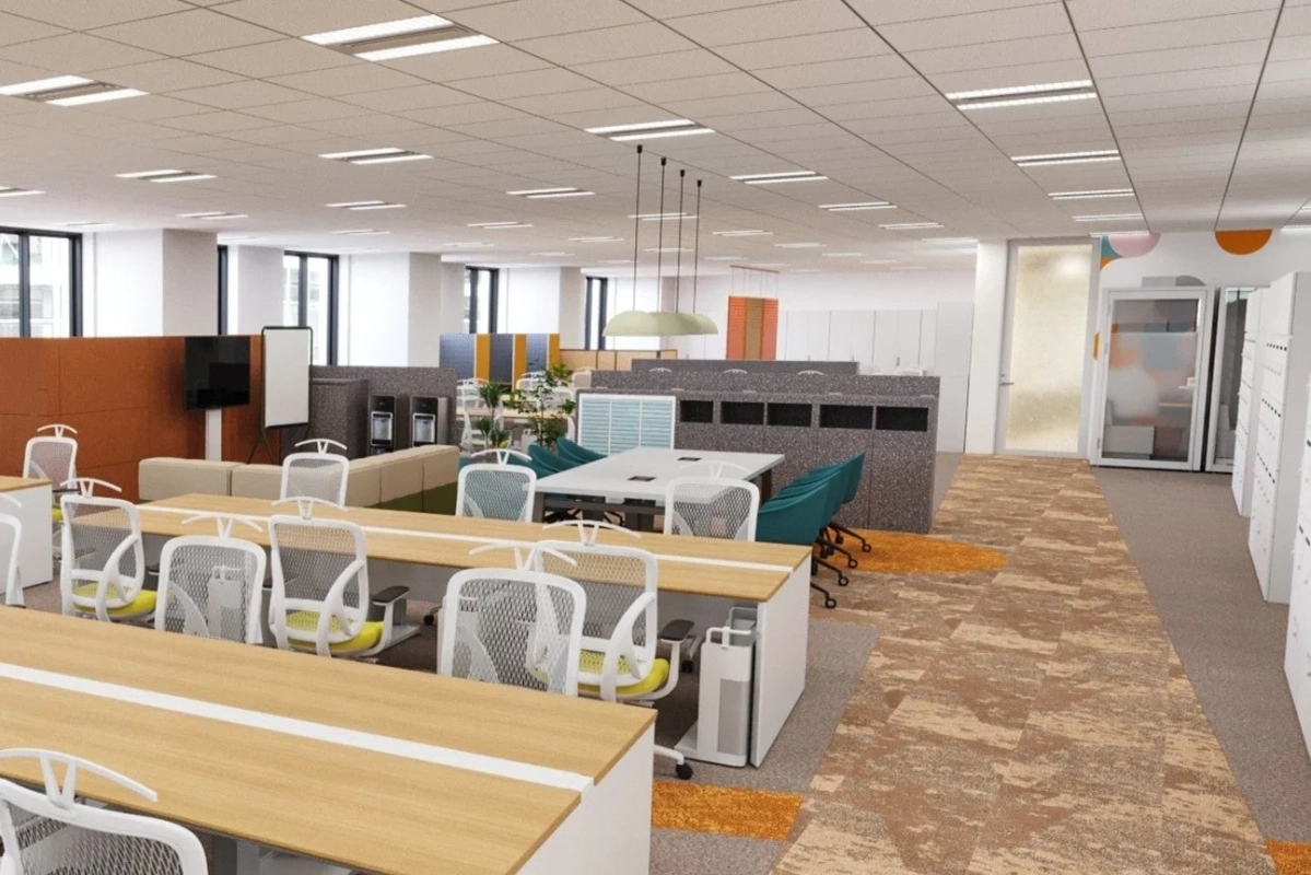 モダンオフィス、オープンスペース