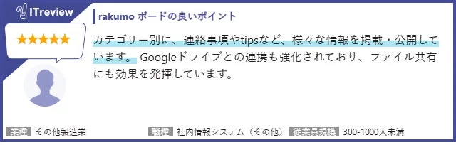 rakumo ボードの良いポイント