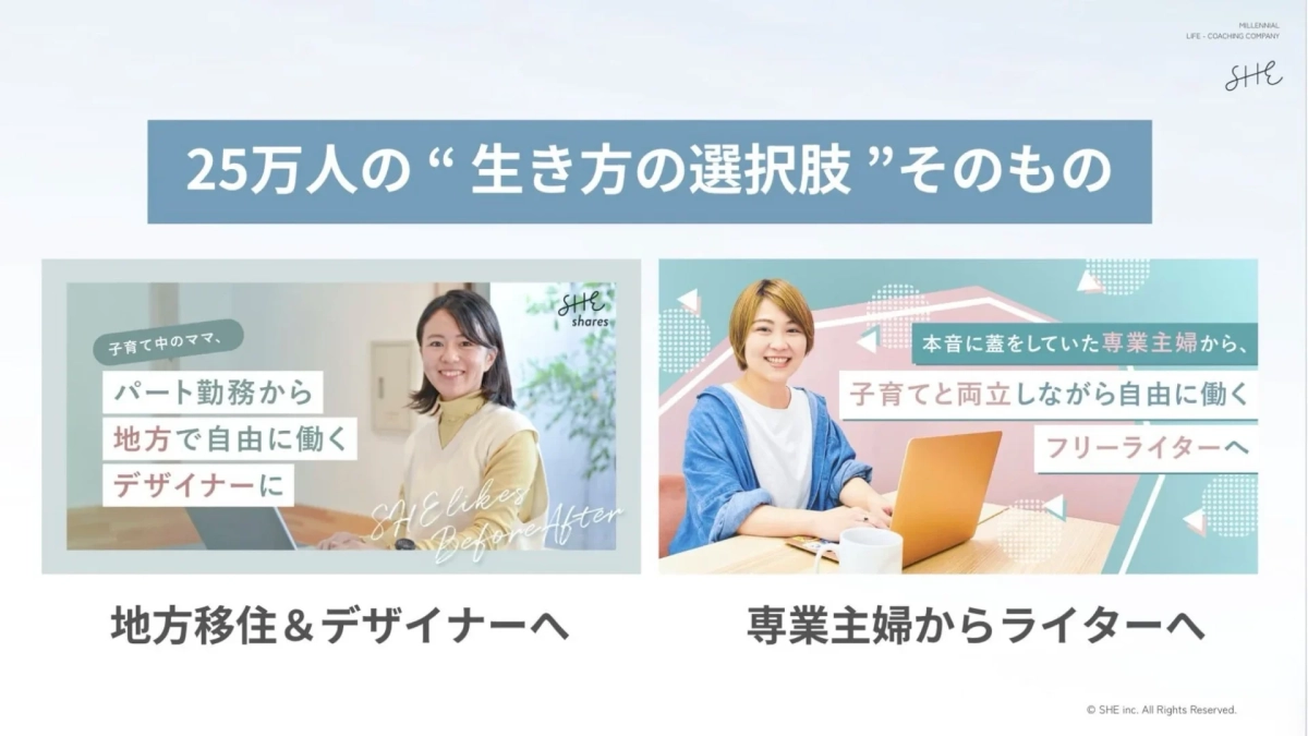 SHEのキャリアチェンジ事例