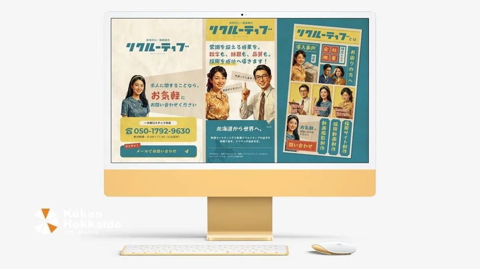 リクルーティブのウェブサイト