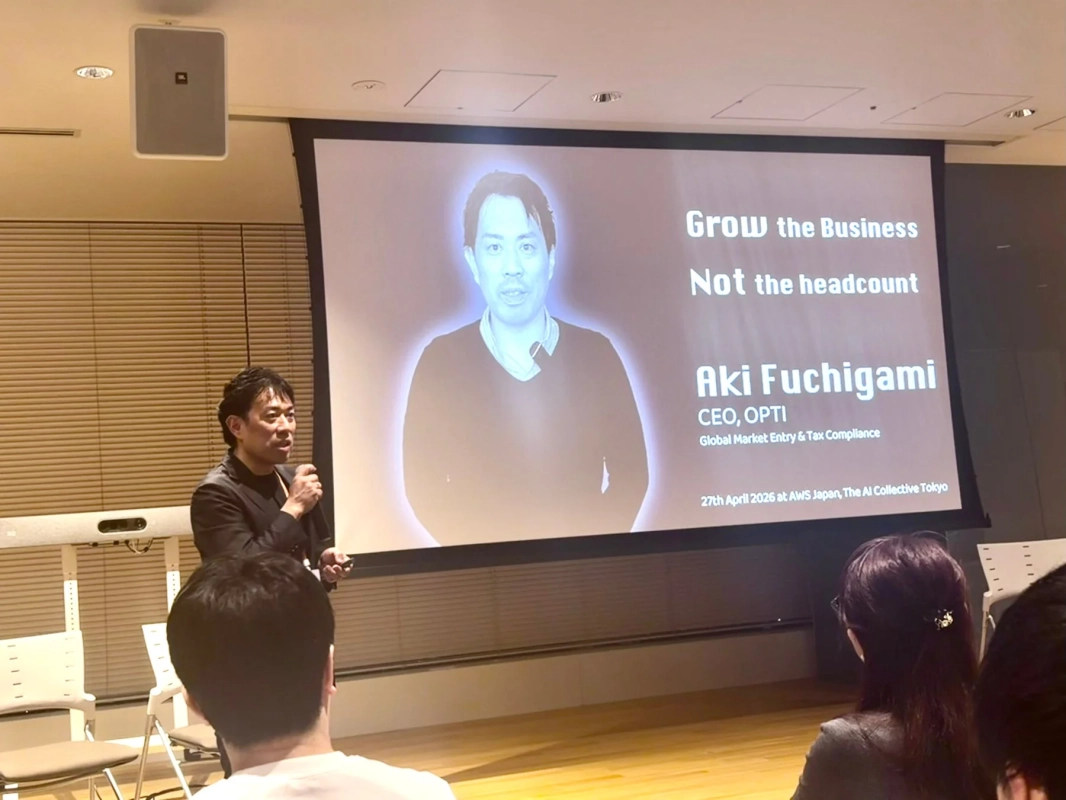 OPTI CEO Aki Fuchigami氏の講演