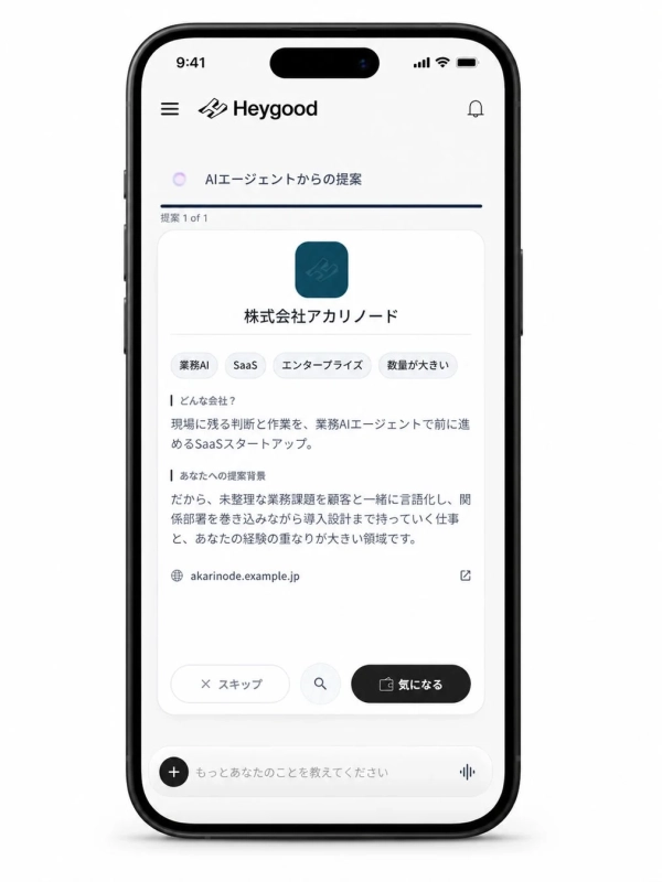 AIエージェントからの提案