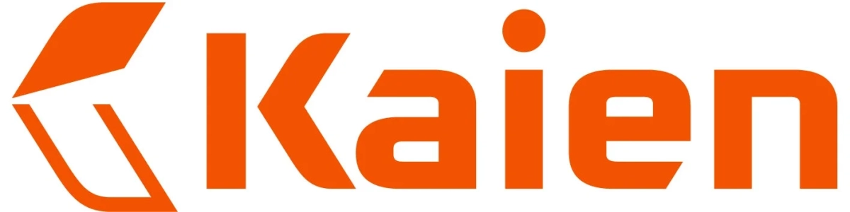 「Kaien」という文字がオレンジ色で書かれたロゴマーク