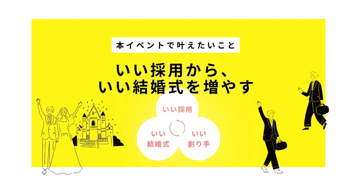 いい採用から、いい結婚式を増やす