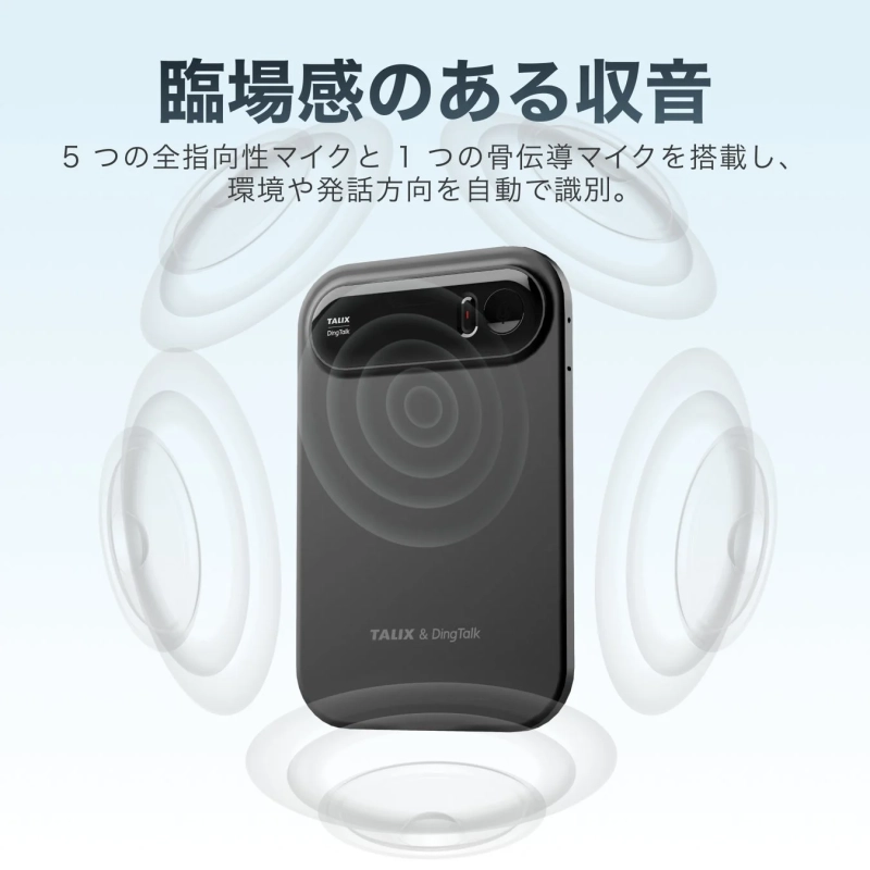 臨場感のある収音マイク