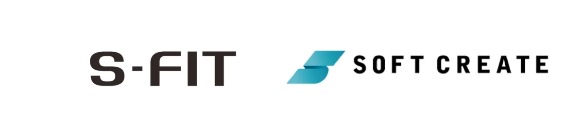 S-FITとSOFT CREATEのロゴ