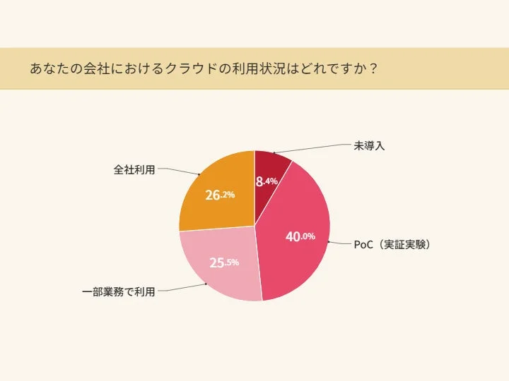 クラウド利用状況円グラフ