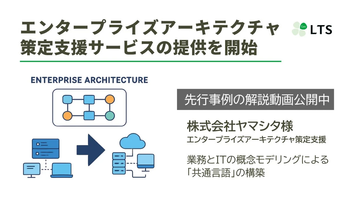 エンタープライズアーキテクチャ策定支援サービスの提供を開始