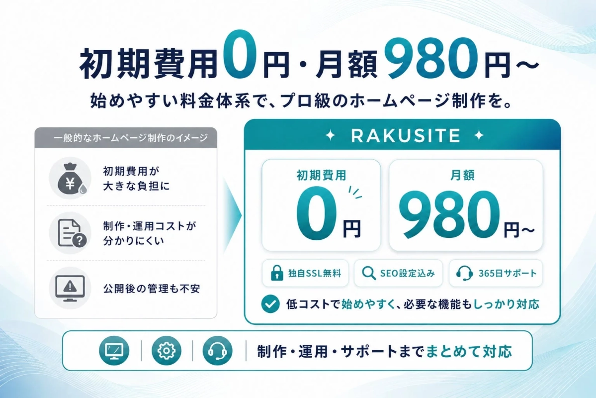 RAKUSITEの料金体系とメリット