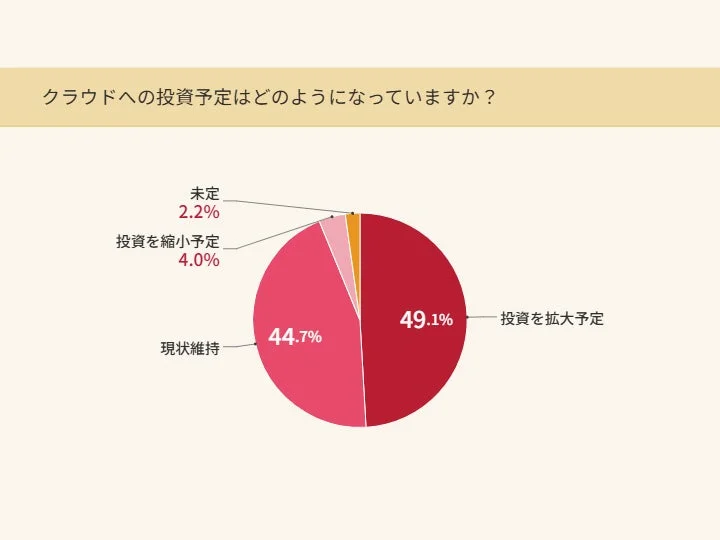 クラウド投資予定円グラフ
