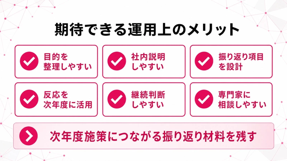期待される運用上のメリット