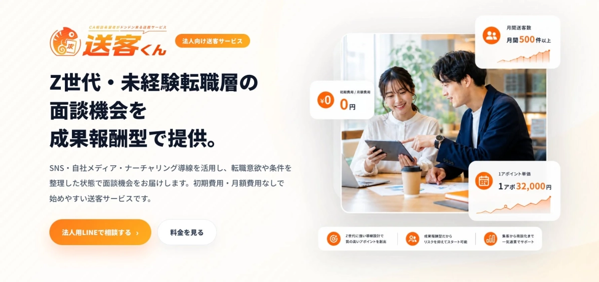 法人向け送客サービス「送客くん」の紹介
