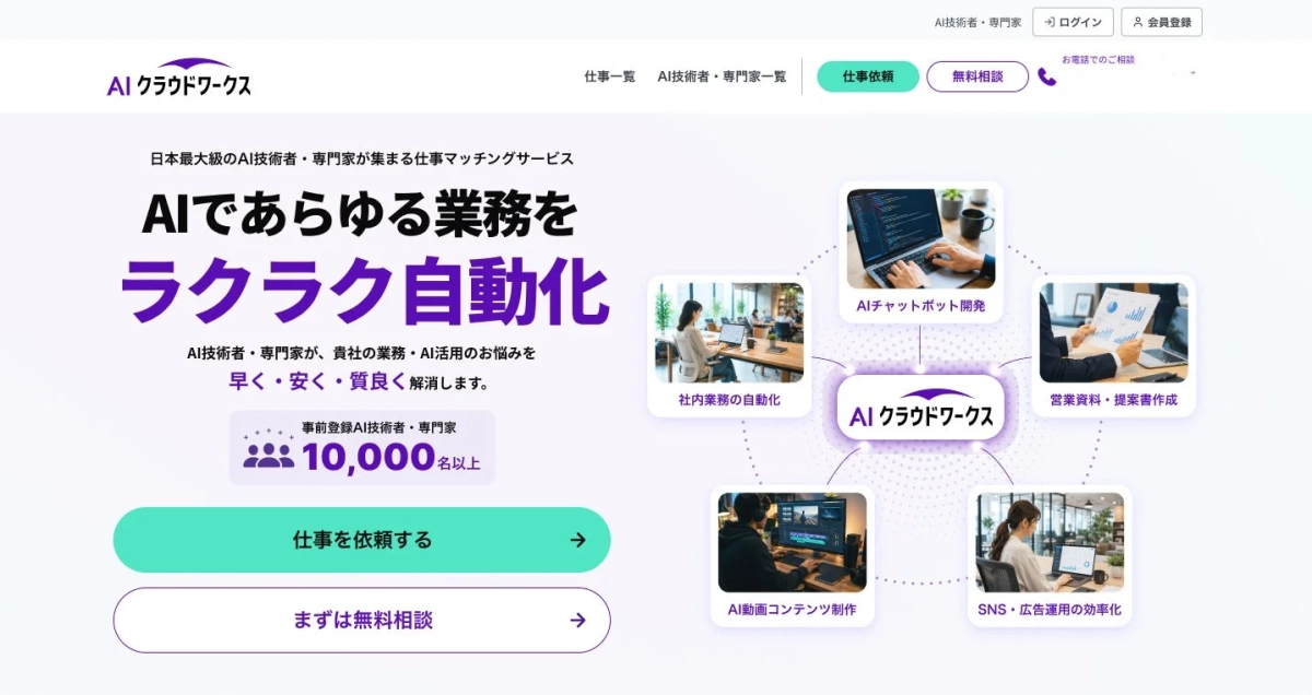 AIクラウドワークスのサービス概要