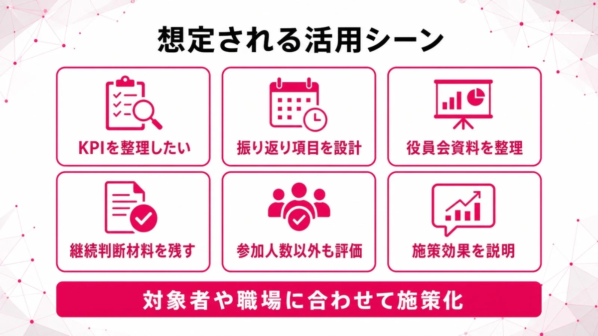 想定される活用シーン