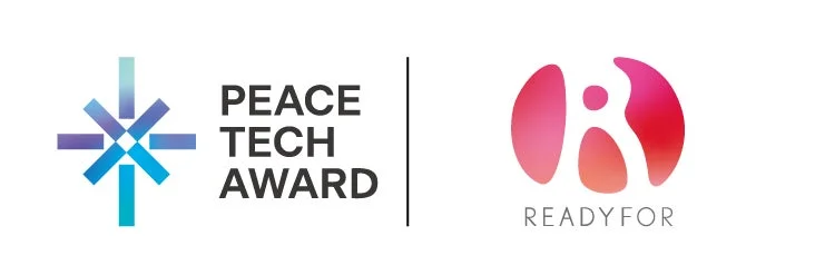 PEACE TECH AWARDとREADYFORのロゴ