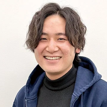男性笑顔